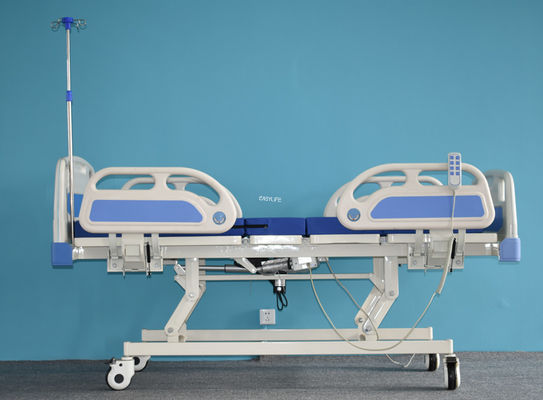 3funkcja ręczne łóżko szpitalne z składanymi bokami łóżeczka ABS głowa/podnóżek