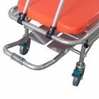 ISO CE zatwierdzony stopu aluminiowego Ambulans First Aid Stretcher Litter Foldaway z kółkami