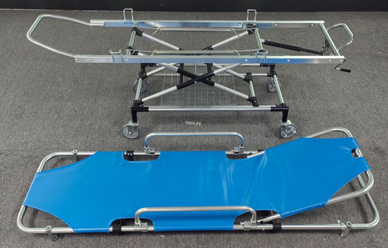 Aluminiowy stop Pierwsza pomoc PU Skóra Pociąg do przenoszenia pacjentów