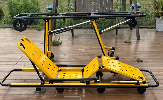 Pociąg ratunkowy z aluminium ze składanymi nogami, mechaniczna konstrukcja i regulacja wysokości