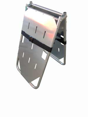 Dobra cena. Aluminiowa płytka twarda z stopem Dwa złożone nosze do przenoszenia pacjenta wygodne w noszeniu w Internecie