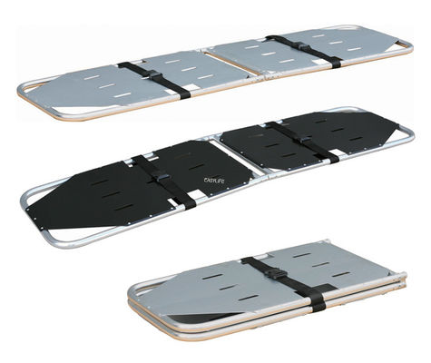 Aluminiowa płytka twarda z stopem Dwa złożone nosze do przenoszenia pacjenta wygodne w noszeniu