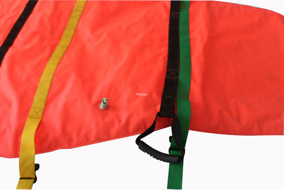 Pomarańczowy sprzęt ratowniczy medyczny, składany materac próżniowy