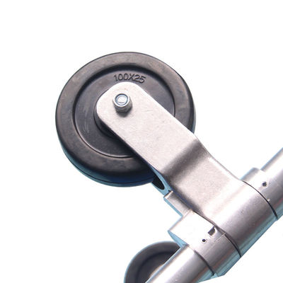 Four Wheel Folding Stretcher With Drawbar