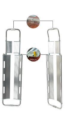 2100mm Nosze medyczne Transport pogotowia Stop aluminium