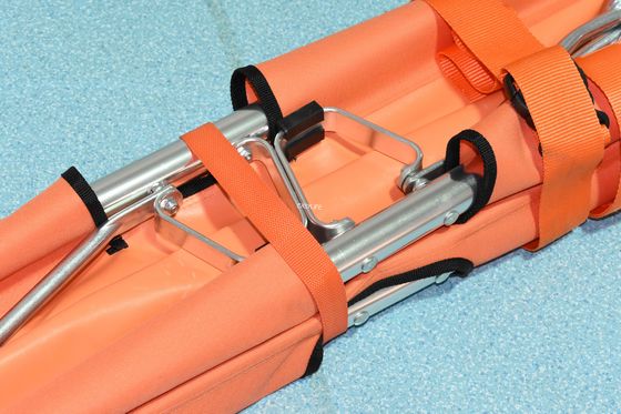 Przenośne składane nosze ze stopu aluminium, do transportu pacjenta w nagłych przypadkach