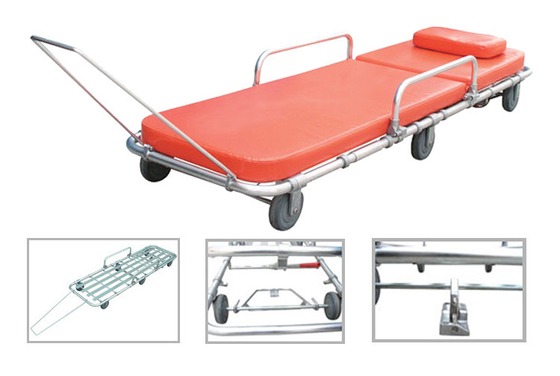 Dobra cena. Wózek do ambulansu ze stopu aluminium ręczny wózek do noszy ratunkowych do transportu pacjentów Z 6 kołami w Internecie