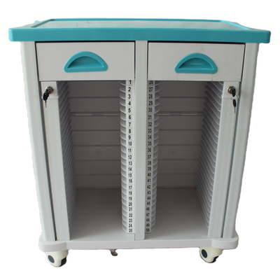 Dobra cena. 680MM 40CM wózek sprzętu medycznego ABS Szpitalny wózek medyczny ręcznie w Internecie