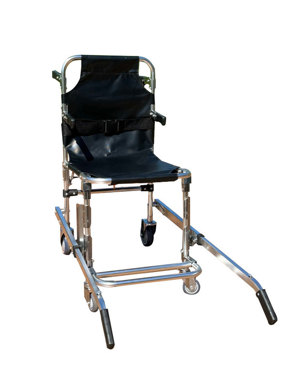 Zkładany, pogrubiony, ze stopu aluminiowego, z tkaniny PVC, z 4 kółkami i 6 uchwytami