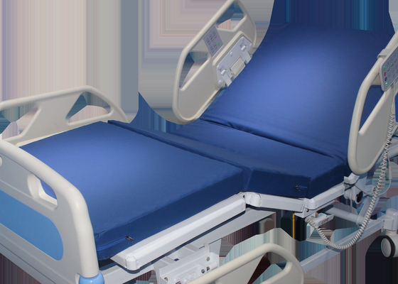 Dobra cena. 2200mm 950mm Regulowane elektryczne łóżko szpitalne ICU z ABS niebiesko-białe do użytku domowego w Internecie