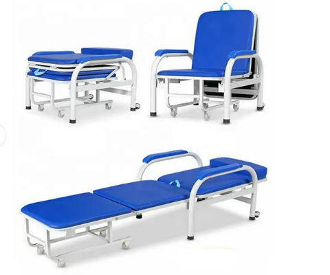 Szpital Składane krzesło medyczne Łóżko opiekuńcze dla osób starszych Łóżko towarzyszące krzesło