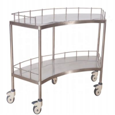 1400MM 45CMHospital Meble medyczne Instrument chirurgiczny Wózek ze stali nierdzewnej z szufladą i kołem